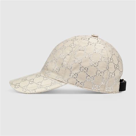 casquette gucci lame blanche|casquette gucci homme.